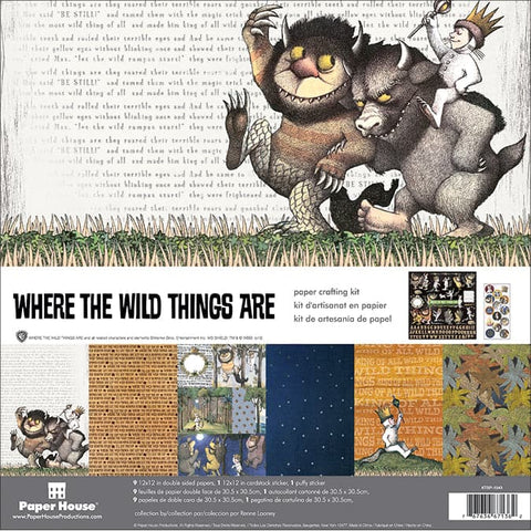 Paper House Paper Crafting Kit 12"X12"-Where The Wild Things Are