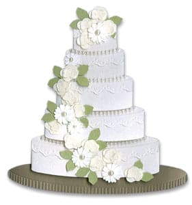 Jolee's By You Dimensional Stickers-Wedding Cake