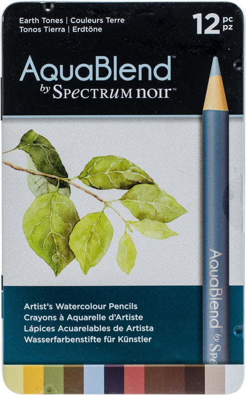 Spectrum Noir AquaBlend Pencils 12pcs-Earth Tints