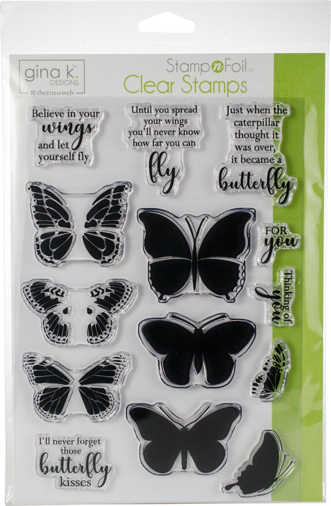 Gina K Designs Clear Stamps-Butterfly Kisses