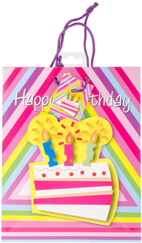 Gift Bag 7.75"X4.75"X9.75"-Birthday Cake