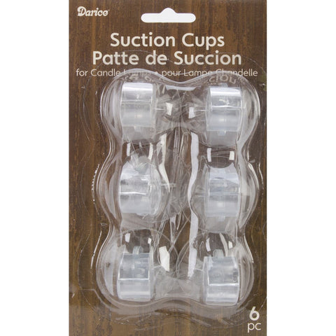 Suction Cups For Candle Lamps 6/Pkg-Clear
