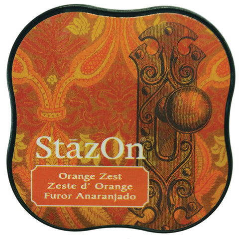 StazOn Midi Ink Pad-Orange Zest