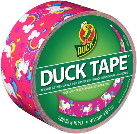 Patterned Duck Tape 1.88"X10yd-Unicorns