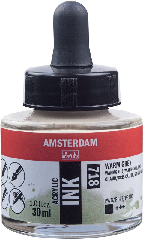 Amsterdam Acrylic Ink 30ml-Warm Grey