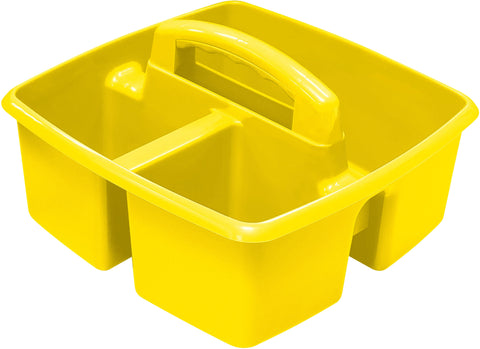 Storex Small Caddy 9.25"X9.25"X5.25"-Yellow