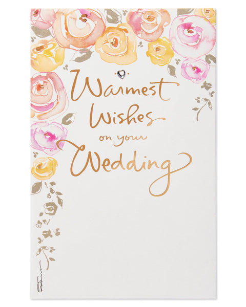 Greeting Card-Warmest Wishes Wedding