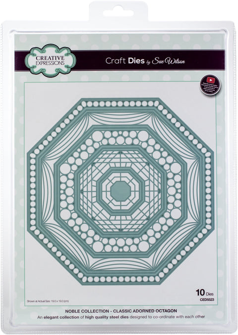 Creative Expressions Craft Dies By Sue Wilson-Noble-Classic Adorned Octagon