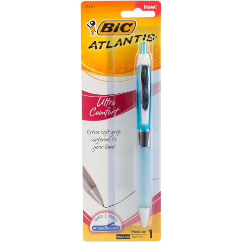 BIC Atlantis Ultra Comfort Ballpoint Pen 1/Pkg-Assorted Barrels