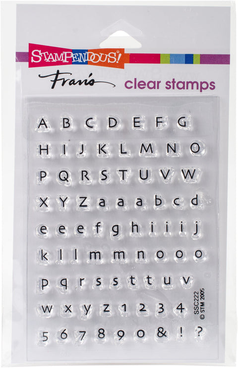 Stampendous Perfectly Clear Stamps -Tiny Alphabet