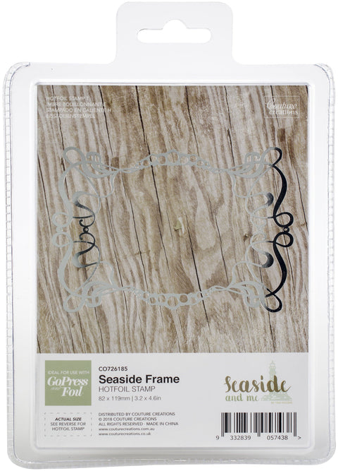 Couture Creations Seaside And Me Hotfoil Stamp-Seaside Frame 3.2"X4.6"