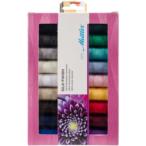 Mettler Silk Finish Cotton Thread Gift Pack 18/Pkg-