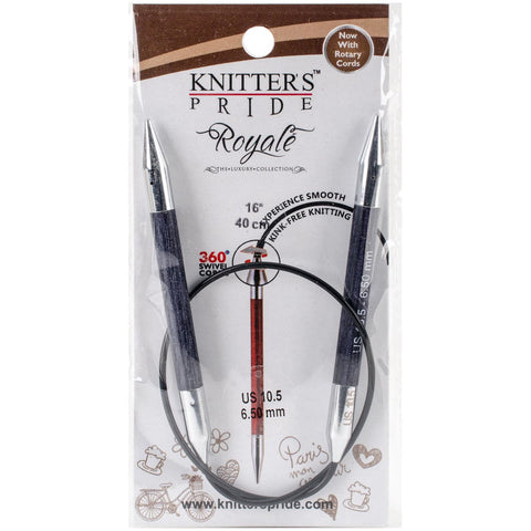 Knitter's Pride-Royale Fixed Circular Needles 16"-Size 10.5/6.5mm