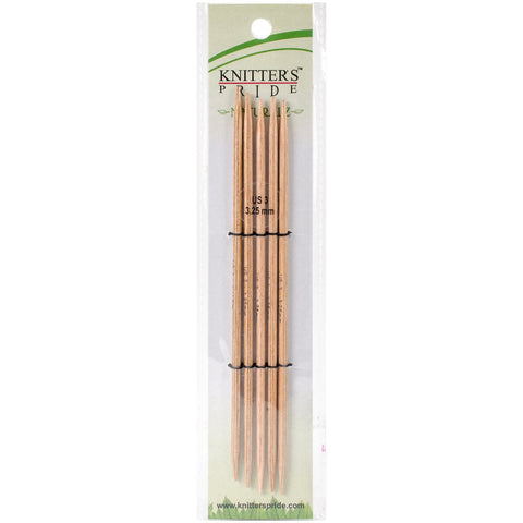 Knitter's Pride-Naturalz Double Pointed Needles 6"-Size 3/3.25mm