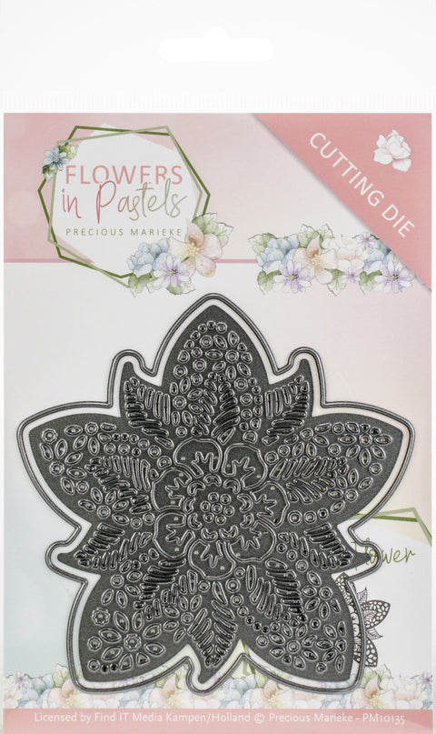 Find It Trading Precious Marieke Die-Reverse Flower, Flowers In Pastels