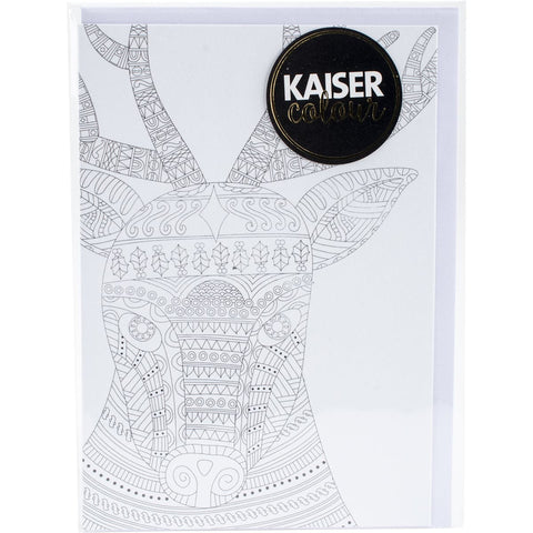 KaiserColour C6 Gift Card W/Envelope 4.5"X6.4"-Rudolph