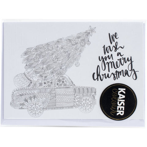KaiserColour C6 Gift Card W/Envelope 4.5"X6.4"-Merry Christmas