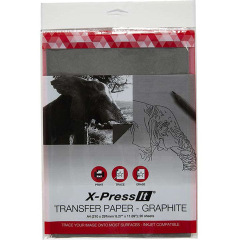 X-Press Transfer Paper A4 20/Pkg-Graphite
