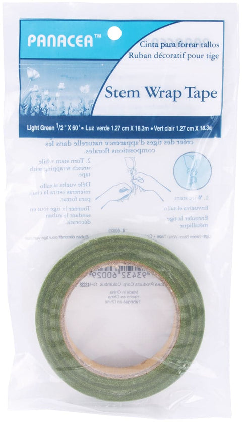 Stem Wrap Tape .5"X60'-Light Green