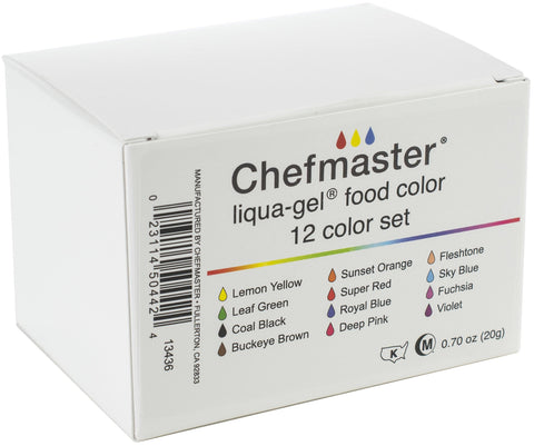 Liqua-Gel Color Kit 12/Pkg .7oz-