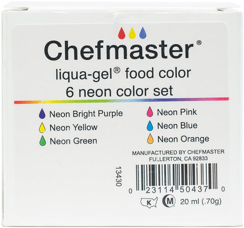 Liqua-Gel Color Kit 6/Pkg .7oz-