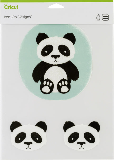 Cricut Iron On Designs 8.5"X12"-Panda-Large