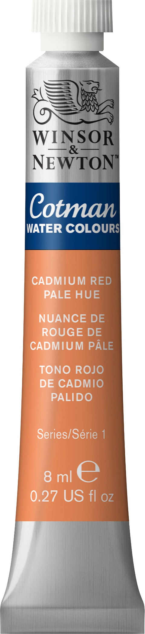Winsor & Newton Cotman Water Colours 8ml-Cadmium Red Pale Hue