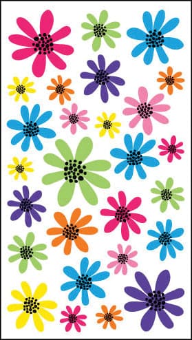 Sticko Stickers-Doodle Daisies