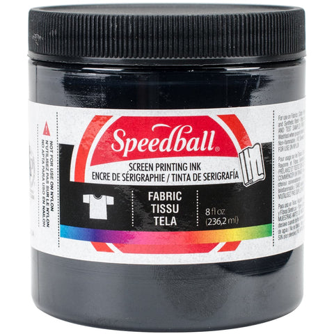 Speedball Fabric Screen Printing Ink 8oz-Black