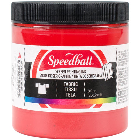Speedball Fabric Screen Printing Ink 8oz-Red
