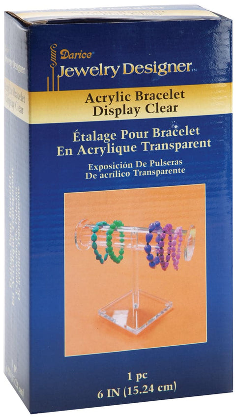 Bracelet Display 6"-Clear Acrylic