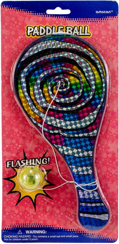 Party Favors 6/Pkg-Flashing Paddle Ball