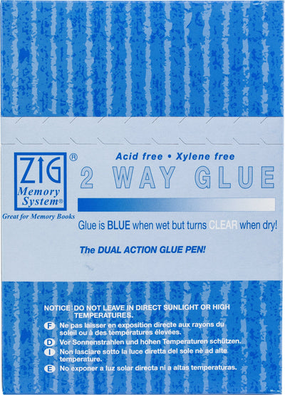 Zig 2-Way Glue Pen 12/Pkg-Fine Tip