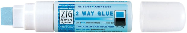 Zig 2-Way Glue Pen 12/Pkg-Jumbo Tip
