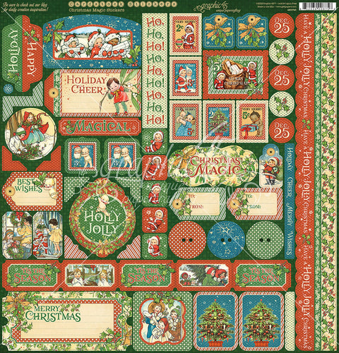 Christmas Magic Cardstock Stickers 12"X12"-