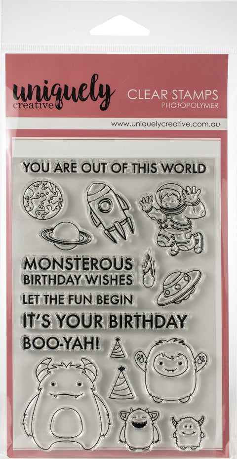 Uniquely Creative 4"X6" Clear Stamps 16/Pkg-Out Of This World
