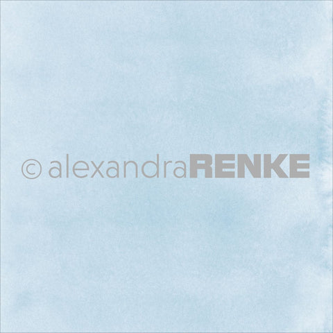 Alexandra Renke Mimi's Single-Sided Cardstock 12"X12"-Light Blue Watercolor