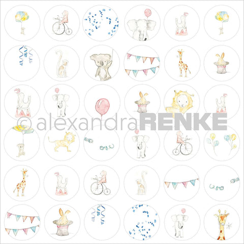 Alexandra Renke Circus Design Paper 12"X12"-Circle