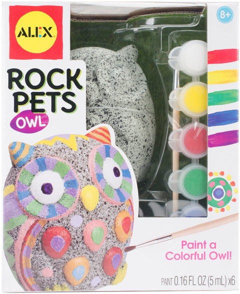 Rock Pets Paint Kit-Owl