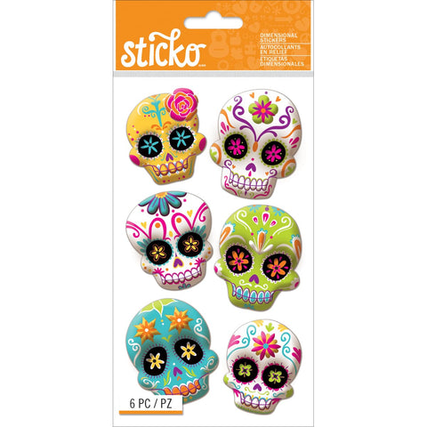 Sticko Dimensional Stickers-Sugar Skull