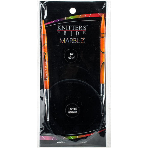 Knitter's Pride-Marblz Fixed Circular Needles 24"-Size 10.5/6.5mm