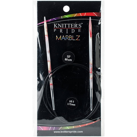 Knitter's Pride-Marblz Fixed Circular Needles 32"-Size 5/3.75mm