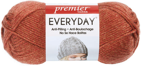 Premier Yarns Everyday Soft Worsted Heather Yarn-Terracotta