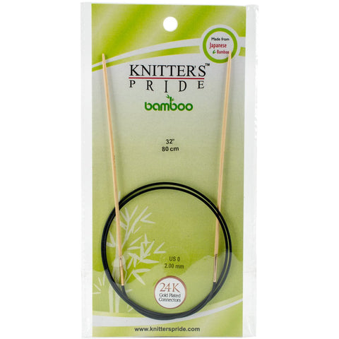Knitter's Pride-Bamboo Fixed Circular Needles 32"-Size 0/2mm
