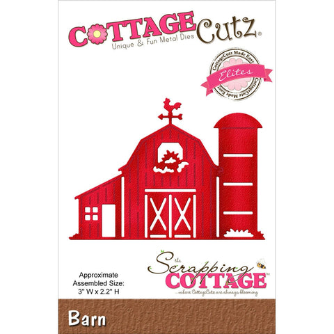 CottageCutz Elites Die-Barn 3"X2.2"