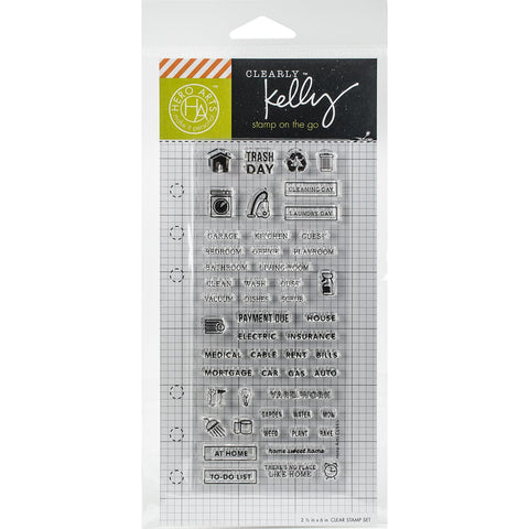 Kelly Purkey Clear Stamps 2.5"X6"-Home Planner