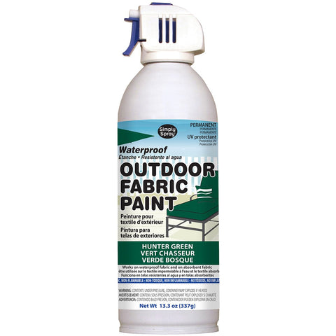 Outdoor Spray Fabric Paint 13.3oz-Hunter Green