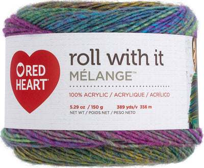 Red Heart Roll With It Melange Yarn-Cat Walk