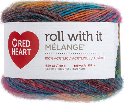 Red Heart Roll With It Melange Yarn-Show Time