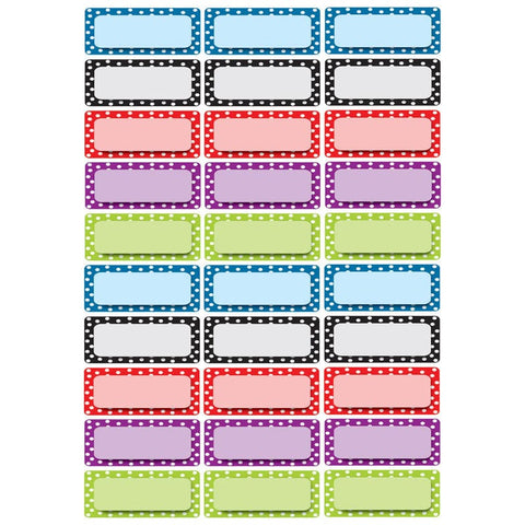 Die-Cut Magnetic Foam Color Dots Labels/Nameplates, Pack of 30